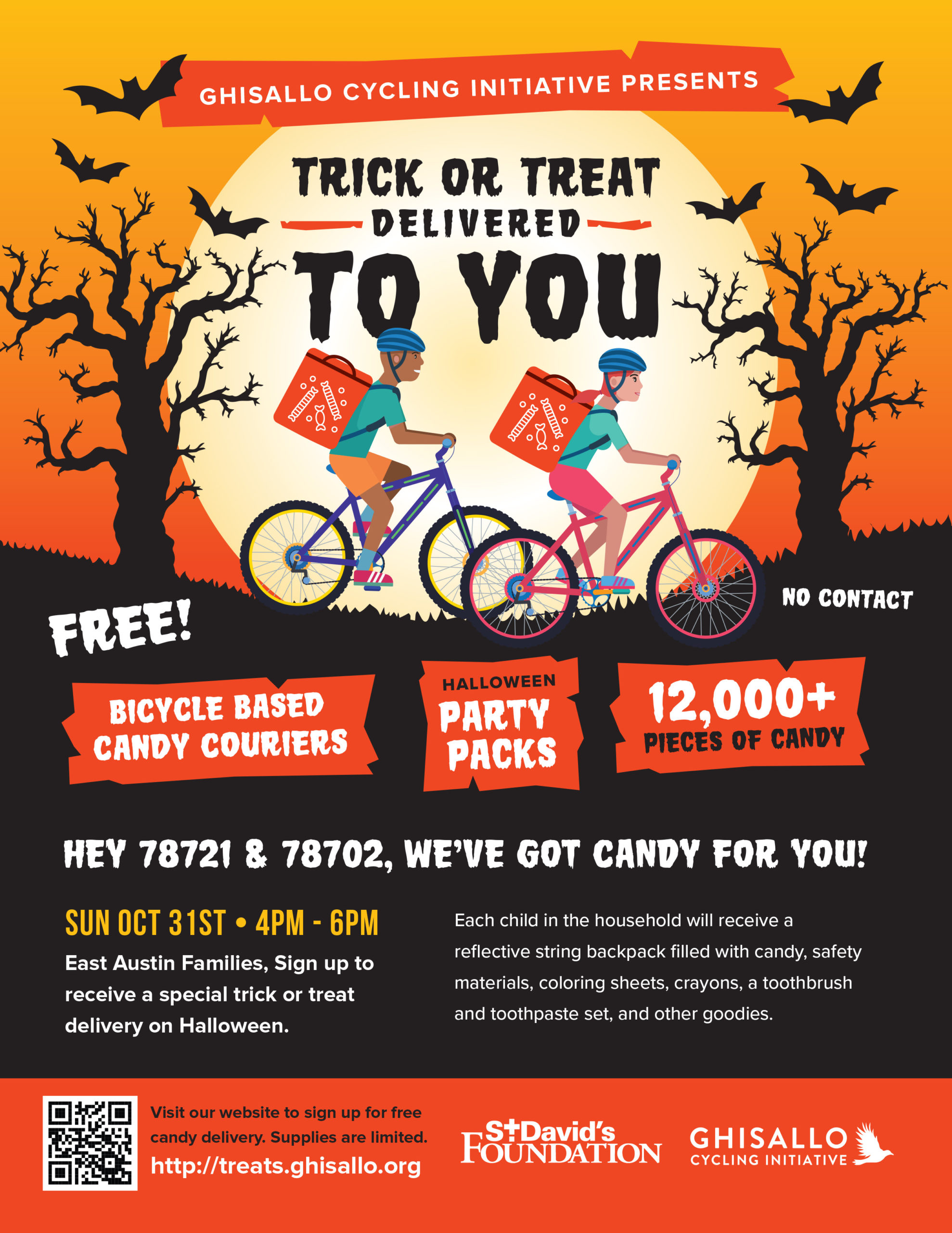 Trick or Treat Delivered to You Returns! Ghisallo Cycling Initiative